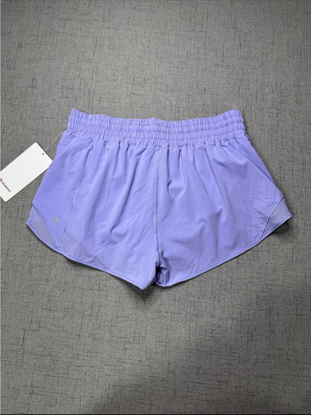 Lululemon Hotty Hot High Rise Athletic Shorts Lilac Smoke Size 12 NWT - Picture 7 of 11